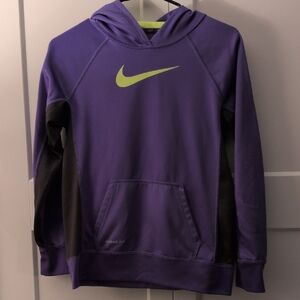 Nike Kids Purple and Black Hoodie
